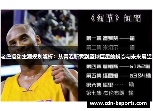 老詹运动生涯规划解析：从青涩新秀到篮球巨星的蜕变与未来展望